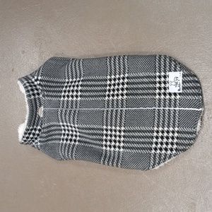 Barkley&Finn Black and White Cozy Pet Jacket